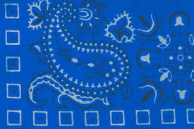 Gracie is a fashionista giraffe who might show up on a random weekday in your town square. Blue Bandana Design Closeup Wall Mural Wallpaper Murals Clubhousearts