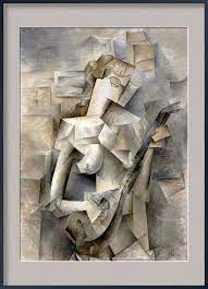Pablo picasso föddes i málaga i andalusien, i ett hus vid plaza de la merced. Girl With A Mandolin Pablo Picasso 1910 Kunstdruck Gerahmt Von Aux Beaux Arts