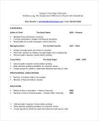 The chronological resume format is effectively processed and won't raise suspicions that you are endeavoring to cover up professional failures, such as a former conviction as a serial job hopper. Free Chronological Resume Templates What Chronological Resume Template Is And H Chronological Resume Template Chronological Resume Functional Resume Template