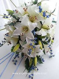 Dendrobium orchid artificial flowers spray in two tone purple. Wedding Flowers White Lily And Bluebell Bouquets Buttonholes Centrepieces Artificial Flowers Wedding Tiger Lily Artificial Flower Arrangements