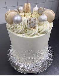 Wedding Cake Simple Elegant White 1 Tier Wedding Cake Macarons Truffles White Chocolate Pearls S Wedding Cake Knife And Server Set Gold Wedding Cake Knife Cake