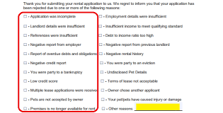 Thank you for taking the time to consider my appeal for the rental of the apartment that is located at address of apartment. Free Tenant Rejection Letter Template Pdf Word Eforms