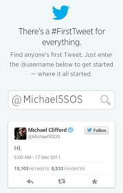 Michael Clifford 5sos First Tweet Ever 5sos Michael Clifford Calum Hood
