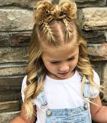 Bailey's mini fishtail braids | diy bandana hairstyle for short hair Trendy Long Layered Hairstyles For Every Taste Girl Hair Dos Kids Hairstyles Girls Toddler Hairstyles Girl