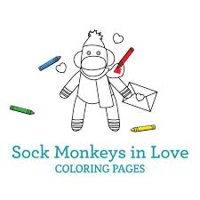 Some of the coloring page names are sock monkey template large, sock monkey coloring it to the, sock monkey coloring it to the, sock monkey coloring it to the, how to draw a sock monkey step by step stuff pop, sock monkey template large, sock monkey coloring it to the, sock monkey coloring at, pin on cut outs, sock monkey. Sock Monkeys In Love Kids Coloring Pages Personal Creations Blog Love Coloring Pages Coloring Pages Valentines Day Coloring