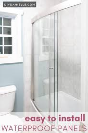 shower & bathtub kits include wall panels, sealant and trim profiles for a 100% waterproof installation. Easy Diy Waterproof Wall Panels For The Bathroom Diy Danielle
