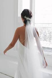 The volume of this updo will depend on the length, thickness, and texture of your hair, but it's always a showstopper—and the perfect base for a cascading veil. Top 8 Wedding Hairstyles For Bridal Veils