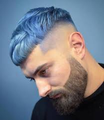 You can blend this into darker roots that makes a vivid colour. Men S Hair Haircuts Fade Haircuts Short Medium Long Buzzed Side Part Long Top Short Sides Hair Mens Hair Colour Men Hair Color Mens Hairstyles Short