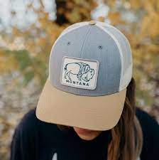 Montana Bison Tri Tone Trucker In 2021 Country Hats Women Trucker Tri Tone