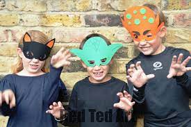 Cutom masks start at $12.49. Paper Mask Craft Red Ted Art Make Crafting With Kids Easy Fun
