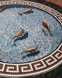 Modern Mosaic Sample Nowadays Mosaics Fish And Shade Modern Mozaik Ornegi Gecmisin Izlerini Ge Mozaik Fayans Mozaik Arkeoloji