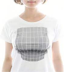 Amazon.co.jp: 女性のTシャツ、グラフィック面白いスプーフ、3Dプリントされた服、胸を大きく見える、半袖Tシャツ。 A-3XL :  ファッション
