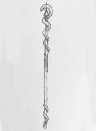 Mage Staff Snake Sketch Book Snake Fantasy Art