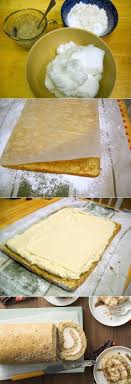 Banana Cream Cheese Roll Cream Cheese Rolls Cake Roll Recipes Sweet Recipes