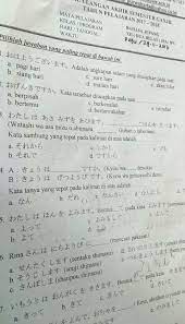 Semoga rangkuman materi ini bisa. Bahasa Jepang Soal Kls 11pilihan Ganda Jawabanku Id