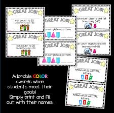 Pre K Goals Chart Freebie Preschool Time Goal Charts