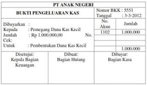 Setiap penerimaan kas dibuatkan bukti penerimaan kas dan segera dicatat, kemudian disetorkan ke bank. Macam Macam Bukti Transaksi Beserta Pengertian Dan Contoh