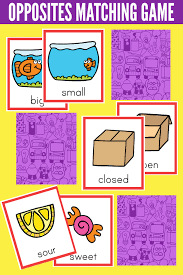 See more ideas about opposites preschool, preschool, preschool activities. Printable Opposites Matching Game Learning About Antonyms For Prek 1
