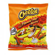 The initial success of cheetos was a contributing factor to the merger between the frito company and h.w. Cheetos Crunchy Flamon Hot 1 25oz
