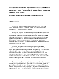 Beberapa dampak akibat pemanasan global terhadap kesehatan manusia adalah sebagai berikut. Punca Dan Kesan Pemanasan Global Kepada Manusia