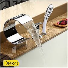 Cet ensemble de robinetterie de baignoire en laiton chromé comprend : Robinet Cascade Baignoire Achat Vente Pas Cher