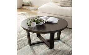 Block cottage road coffee table. Amazon Com Conrad 40 Wide Dark Brown Wood Round Coffee Table Elm Lane Home Kitchen