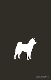 Black And White Akita Shiba Inu Silhouette S Case Skin For Samsung Galaxy By Jenn Inashvili Shiba Inu Akita Dog Shiba