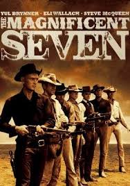 Seven gunmen from a variety of backgrounds are brought together by a vengeful young widow to protect her town from the private army of a destructive industrialist. 40 The Magnificent Seven Ideas The Magnificent Seven Western Film Western Movies