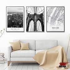 Wall pictures for living room. Posters Wall Art Printed Canvas Painting For Living Room Nordic Decoration New York City Map Art Wall Decor Picture Canvas Painting Painting For Living Roomwall Decor Picture Aliexpress