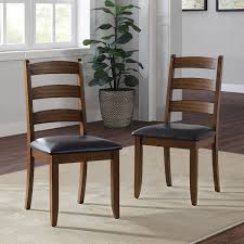 Better Homes Gardens Granary Modern Farmhouse Ladderback Dining Chairs Set Of 2 Aged Brown Ash Walmart Com In 2020 Dining Chairs Farmhouse Dining Chairs Affordable Dining Room Chairs
