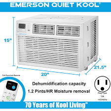 Energy saver yields energy savings while maintaining set room temperature. Emerson Quiet Kool 12 000 Btu 115v Window Air Conditioner With Remote Control Walmart Com Walmart Com
