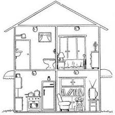 Casas Para Colorear Tb Online Partes De La Casa Planos De Casa De Dos Pisos Proyectos