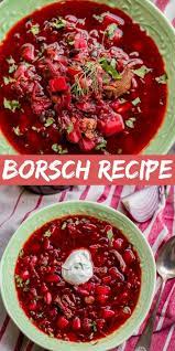 Borsch Ukrainian Beet Soup Beet Soup Recipes Beet Soup Borscht Recipe