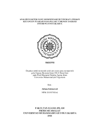 Manajemen keuangan syariah adalah sebuah kegiatan manajerial keuangan untuk mencapai tujuan dengan memperhatikan kesesuaiannya pada prinsip prinsip syariah dalam agama islam. Analisis Faktor Yang Mempengaruhi Tingkat Literasi Keuangan Syariah Pada Pelaku Umkm Di Daerah Istimewa Yogyakarta