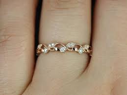 Special Offer Rose Gold Leaf Wedding Band Up To 68 Off