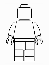 Lego Minifigures Coloring Pages Stensil Cara Menggambar Lego