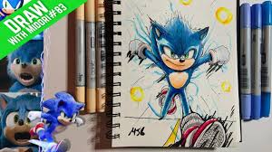 Lets Draw Sonic The Hedgehog Movie Redesign Hedgehog Movie Sonic The Hedgehog Sonic
