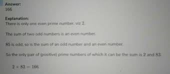 2 is a prime number because by it has only two divisors: The Sum Of Two Prime Numbers Is 85 What Is The Product Of These Two Prime Numbers Brainly In