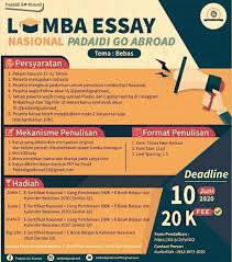 Hallo semuanya para pembaca website informasi lomba, dalam postingan ini ya kami akan kembali hadir nih dengan adanya kabar tentang menulis cerpen tingkat nasional di 2019 yang mana dalam ajang agenda ini diselengrakan dengan gratis. Lomba Menulis Cerpen Puisi Dan Artikel Tahun 2020