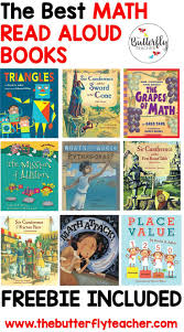 The Best Books For Math Read Alouds The Butterfly Teacher In 2020 Read Aloud Math Math Books