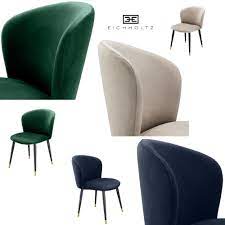 eichholtz stoel volante beige blauw en groen velvet stof met ronde rugleuning meubel ideeen eettafel stoel moderne meubels