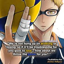 Hilarity ensues for the zany karasuno team of haikyuu!! 39 Powerful Haikyuu Quotes That Inspire Images Wallpaper Qta Haikyuu Tsukishima Haikyuu Anime