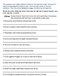 Parts Of Speech Worksheets Nouns Verbs Adjectives Adverbs Parts Of Speech Nouns Verbs Adjectives Adverbs Parts Of Speech Worksheets