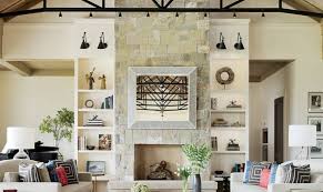Track lighting is another option for vaulted ceilings. 20 Rooms With Ceiling Spotlights