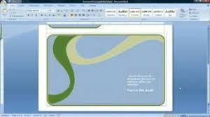 How do you make ç in microsoft word? How To Make A Card Using Microsoft Word 2007 Youtube