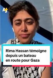 Depuis un bateau, l’eurodéputée @Rima Hassan raconte à AJ+ la traversée  qu’elle entreprend jusqu’à Gaza avec la Freedom Flotilla Coalition :  #ajplusfrançais #freedomflotillacoalition #freedom ...