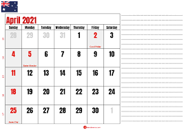 April 2021 calendar templates april 2021 calendar templates we provide a number of april 2021 calendar templates that you can download in word, pdf, png format and then can customize it as per your own requirement. Calendar 2021 April Au In 2021 Calendar Australia Calendar 2021 Calendar