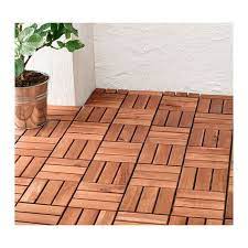 runnen decking outdoor brown stained 9 sq feet ikea outdoor flooring diy deck building a deck