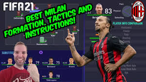 Best Milan Formation Tactics And Instructions Fifa 21 Tutorial Youtube