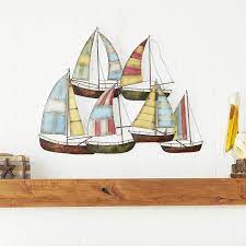 Searching for nautical decor or gifts? Amazon Com Deco 79 Metal Sailing Boat Decor A Perfect Nautical Decor Home Kitchen